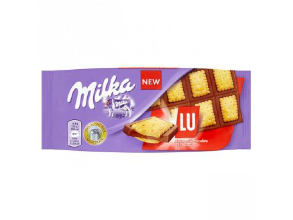 Milka молочный шоколад с печеньем 87 г